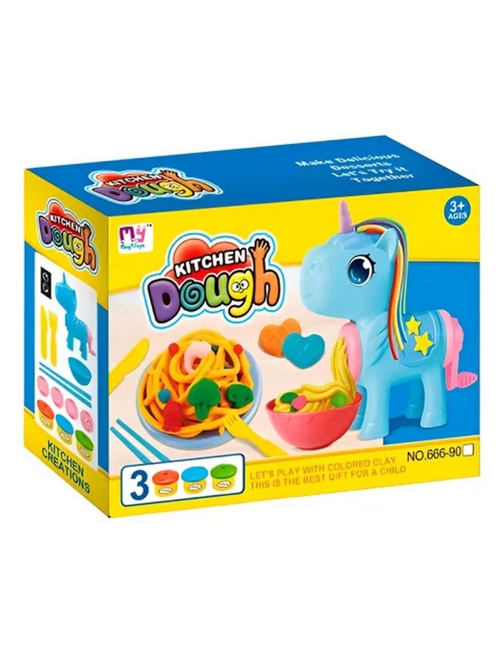 Set / Kit Unicornio Fabrica De Comida Plastilina Juguete