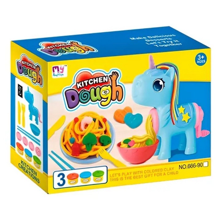 Set / Kit Unicornio Fabrica De Comida Plastilina Juguete