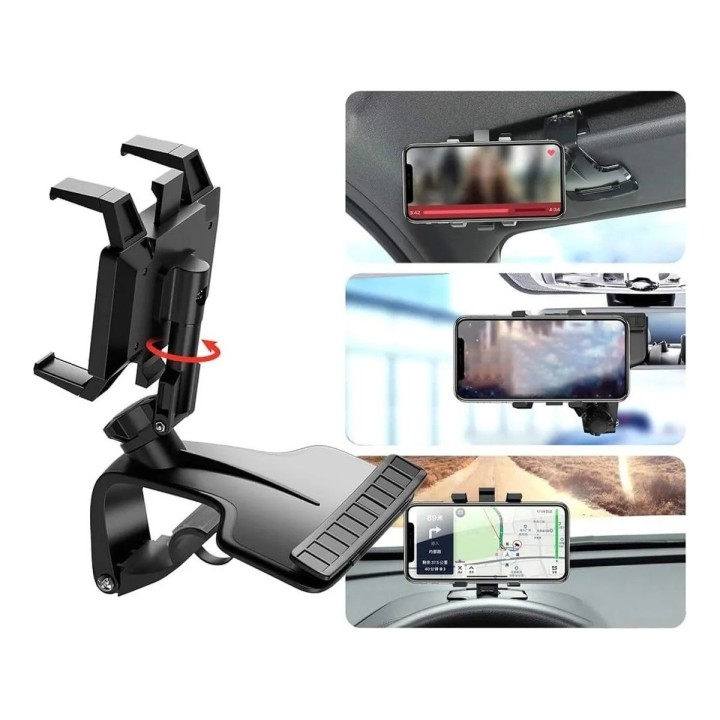 Soporte Celular Giratorio 360° Multifuncional Para Carro