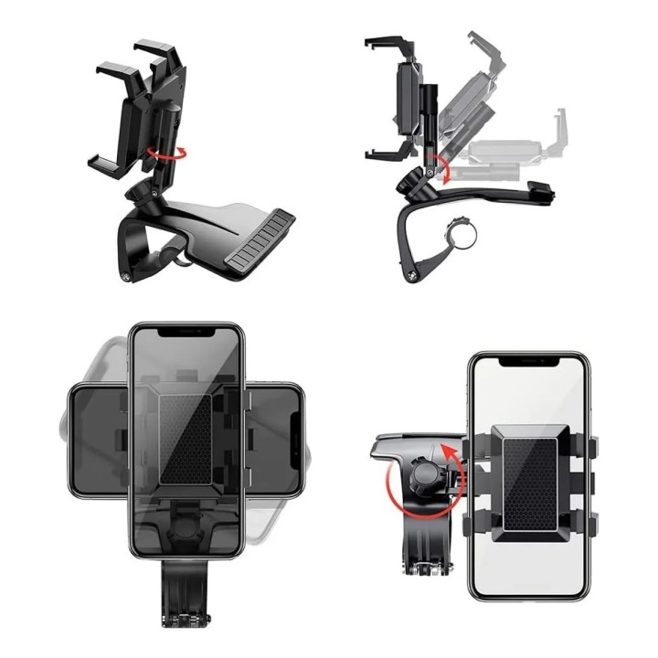 Soporte Celular Giratorio 360° Multifuncional Para Carro