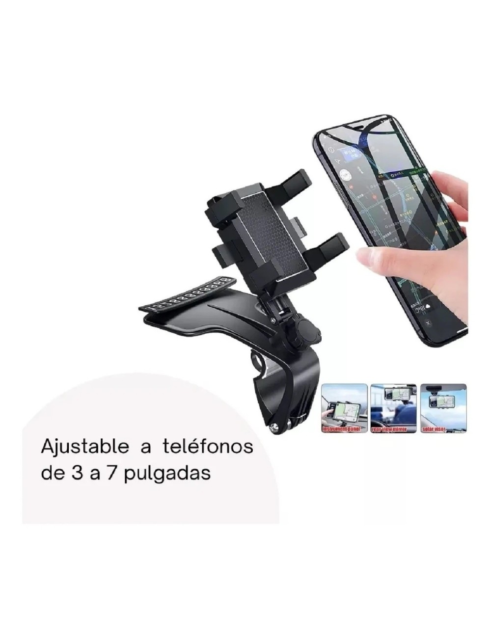 Soporte Celular Giratorio 360° Multifuncional Para Carro