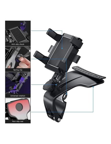 Soporte Celular Giratorio 360° Multifuncional Para Carro