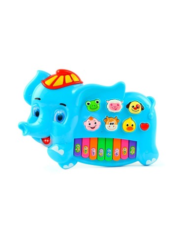 Piano Elefante Interactivo Luces Notas Juguete + Baterias