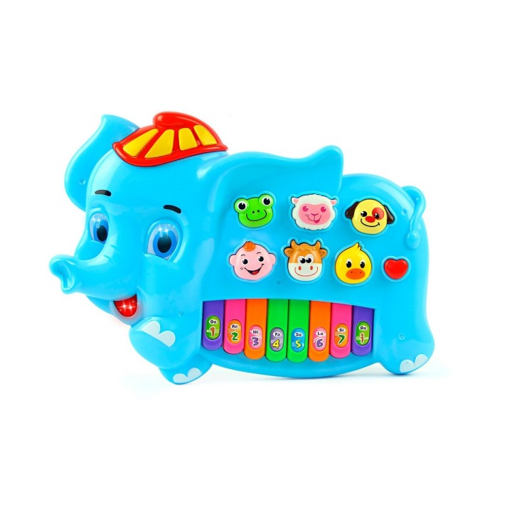 Piano Elefante Interactivo Luces Notas Juguete + Baterias