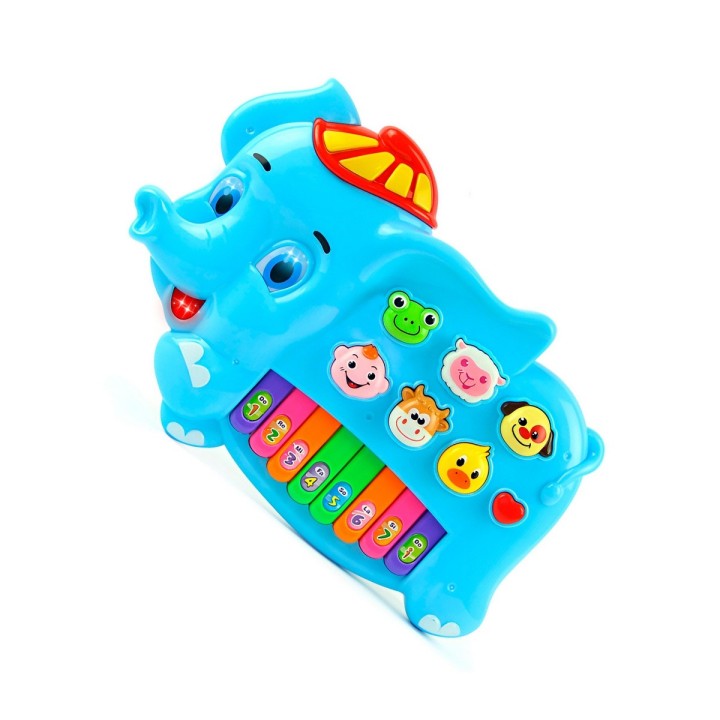 Piano Elefante Interactivo Luces Notas Juguete + Baterias