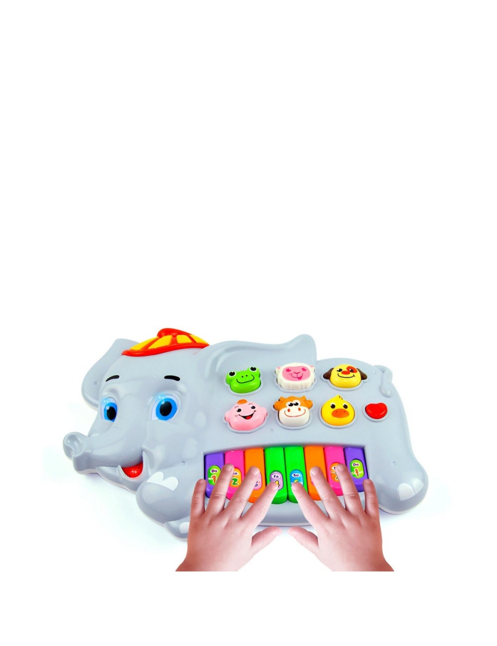 Piano Elefante Interactivo Luces Notas Juguete + Baterias