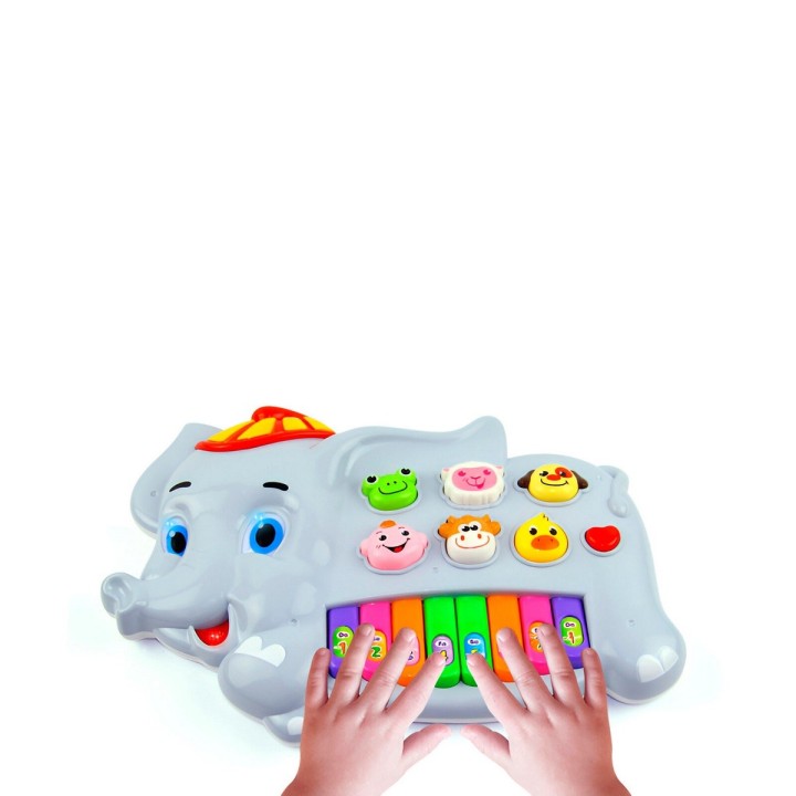 Piano Elefante Interactivo Luces Notas Juguete + Baterias