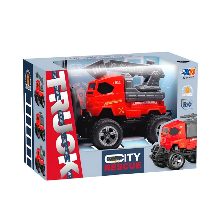 Carro Control Remoto Bombero City Recargable + Baterias