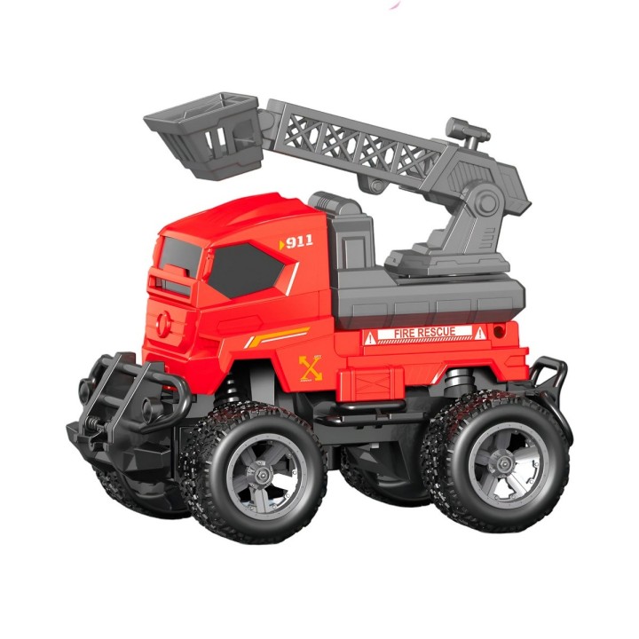 Carro Control Remoto Bombero City Recargable + Baterias