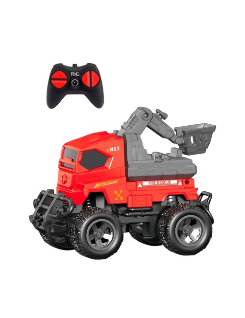 Carro Control Remoto Bombero City Recargable + Baterias