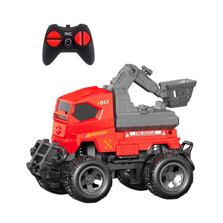 Carro Control Remoto Bombero City Recargable + Baterias