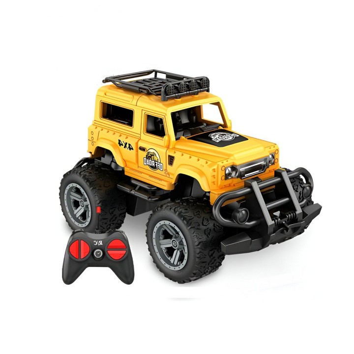 Carro Control Remoto Todo Terreno Jeep Recargable + Baterias
