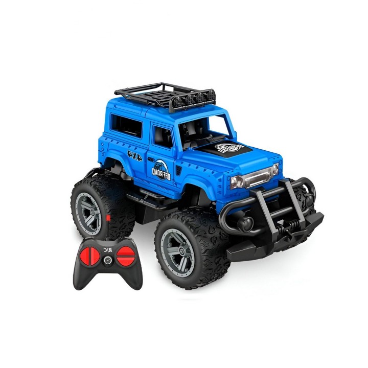 Carro Control Remoto Todo Terreno Jeep Recargable + Baterias