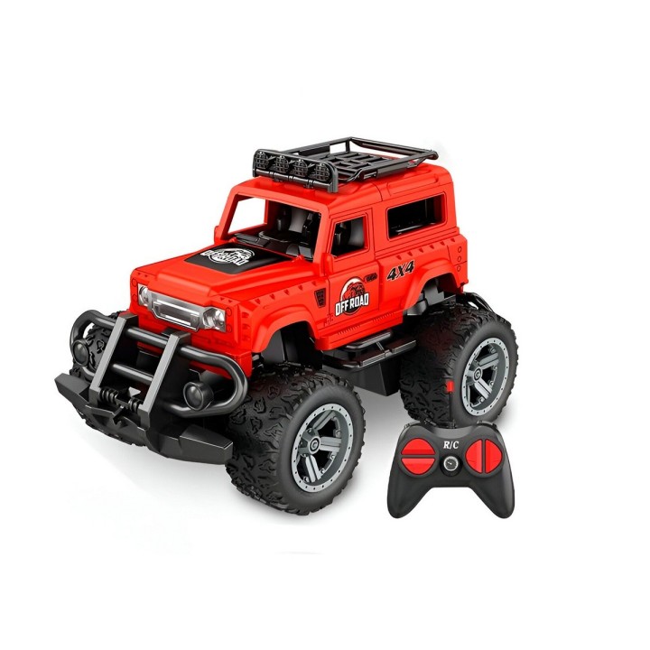 Carro Control Remoto Todo Terreno Jeep Recargable + Baterias