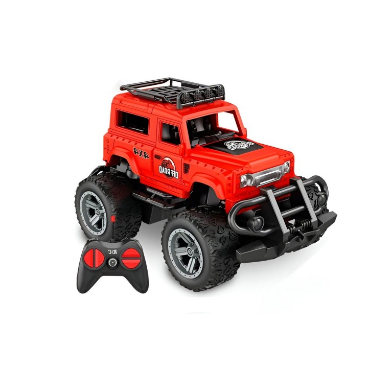 Carro Control Remoto Todo Terreno Jeep Recargable + Baterias
