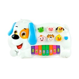 Piano Perro Interactivo Luces Notas Juguete + Baterias