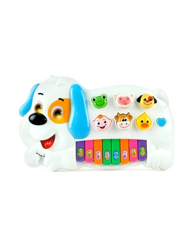 Piano Perro Interactivo Luces Notas Juguete + Baterias