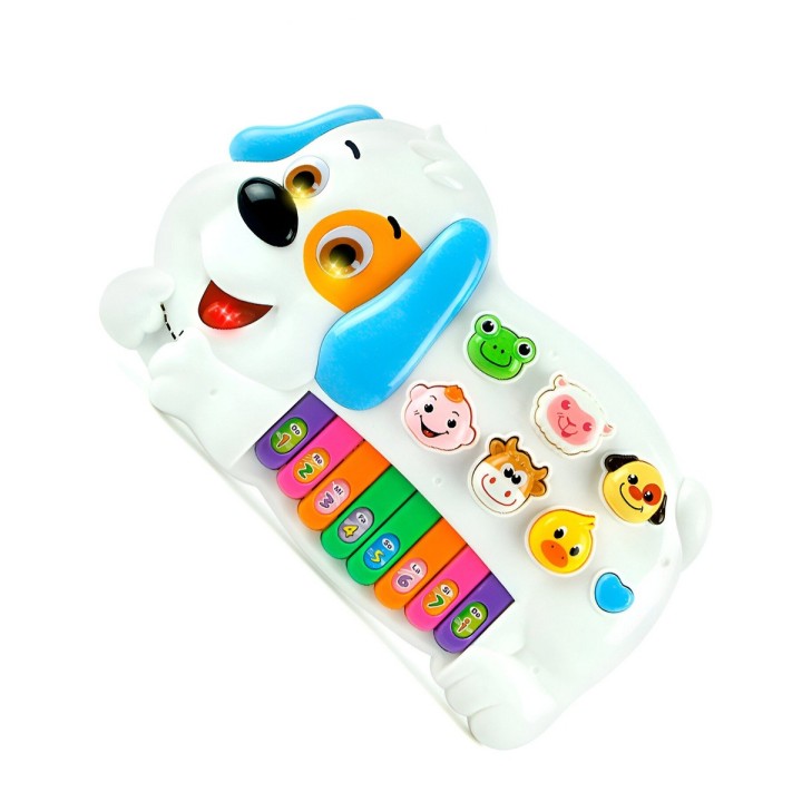 Piano Perro Interactivo Luces Notas Juguete + Baterias
