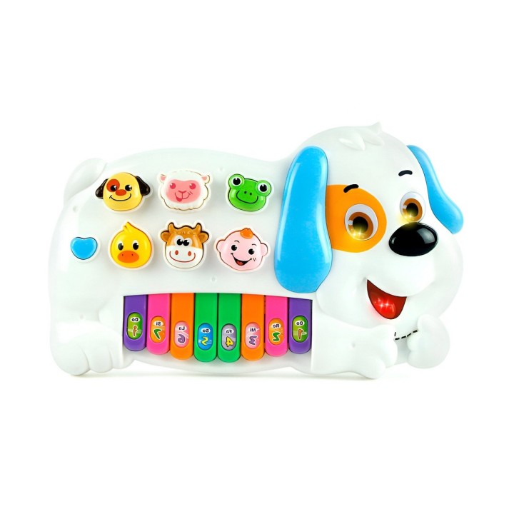 Piano Perro Interactivo Luces Notas Juguete + Baterias
