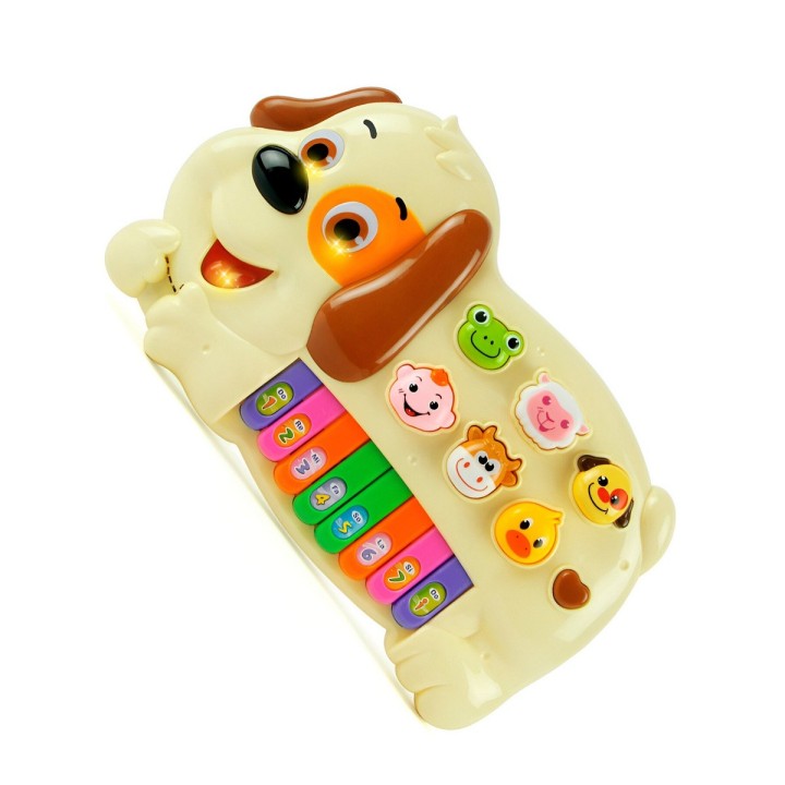 Piano Perro Interactivo Luces Notas Juguete + Baterias