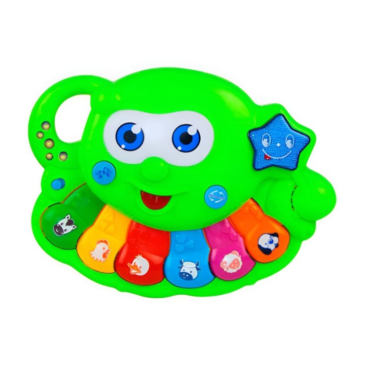 Piano Pulpo Interactivo Luces Notas Juguete + Baterias
