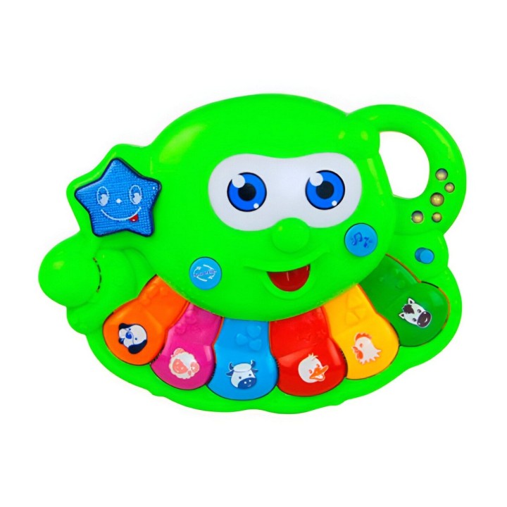 Piano Pulpo Interactivo Luces Notas Juguete + Baterias
