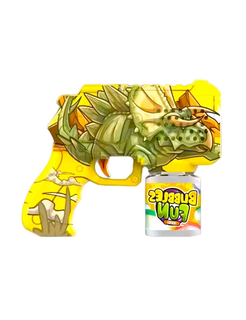 Pistola Burbujas Gun Rex Dinosaurio Automática + Liquido