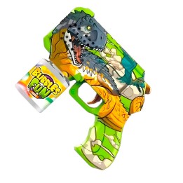 Pistola Burbujas Gun Rex Dinosaurio Automática + Liquido
