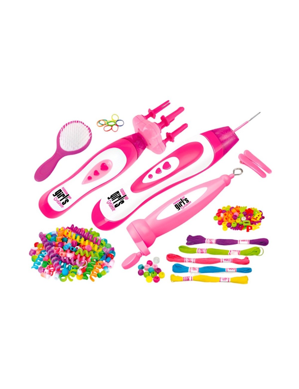 Set Kit Para Hacer Pulseras Y Peinados Trenzas Profesional