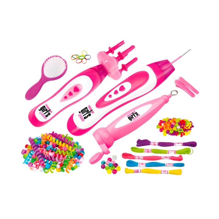 Set Kit Para Hacer Pulseras Y Peinados Trenzas Profesional