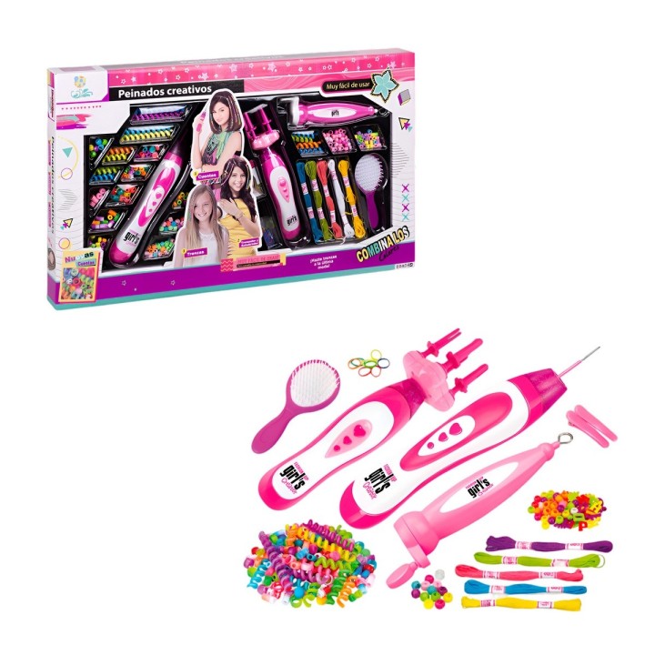 Set Kit Para Hacer Pulseras Y Peinados Trenzas Profesional