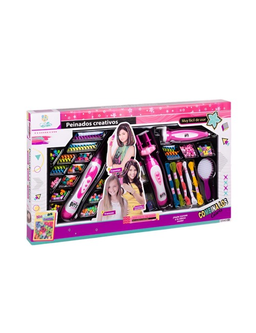 Set Kit Para Hacer Pulseras Y Peinados Trenzas Profesional