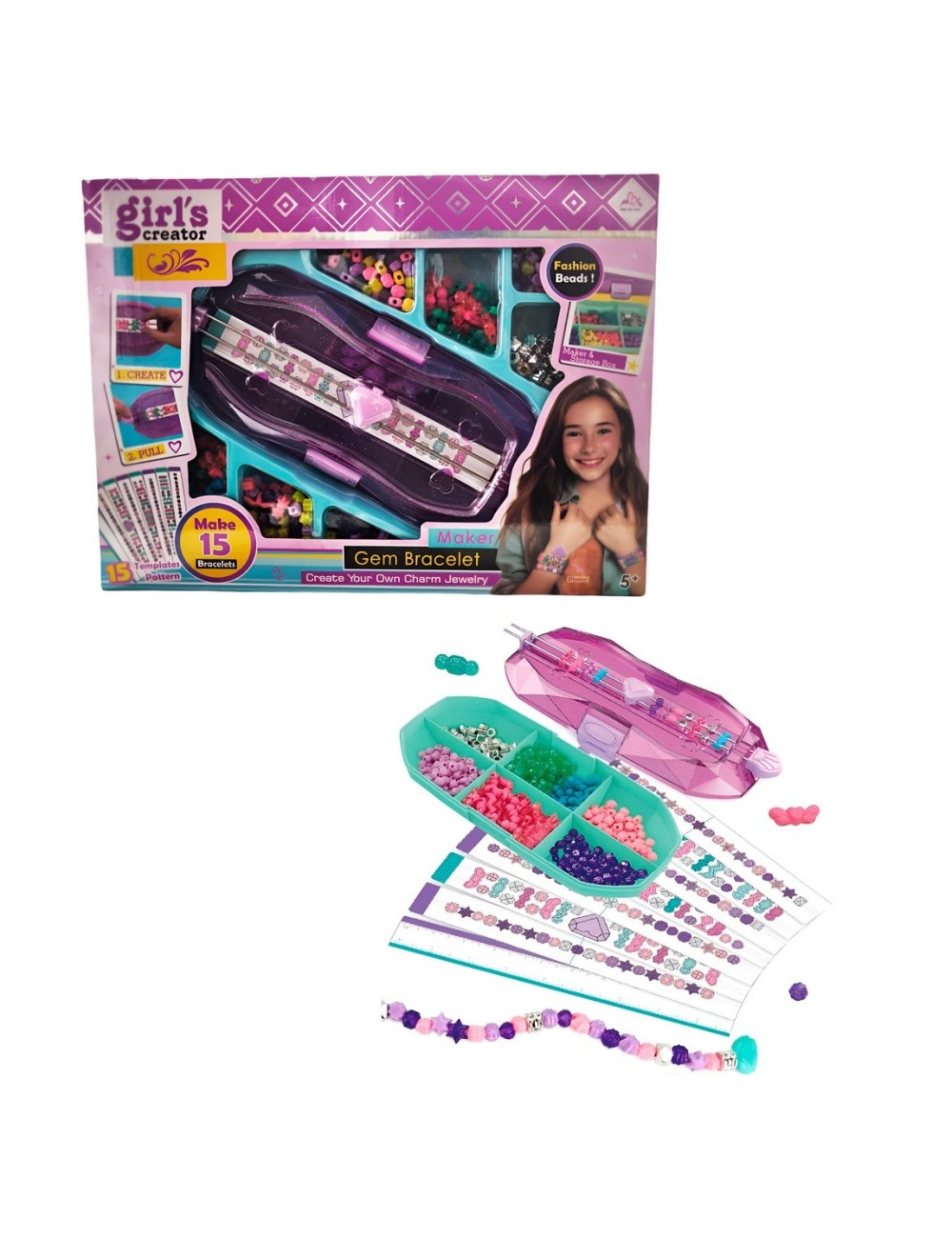 Set Kit Para Hacer Pulseras Bisuteria Pedreria Profesional