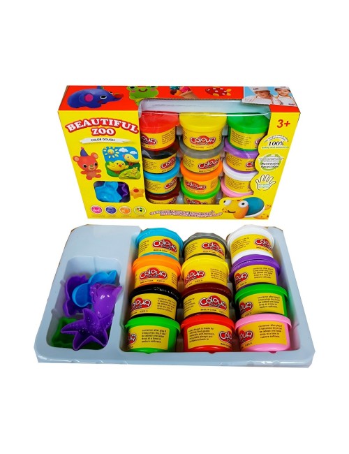 Set / Kit Moldes Figuras Juguete Plastilina X 12 Unidades
