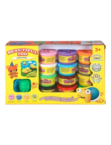Set / Kit Moldes Figuras Juguete Plastilina X 12 Unidades