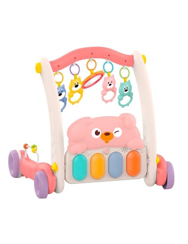 Piano Andadera 2 En 1 Tablero Desarrollo Motriz Niñas