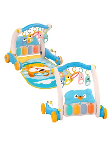 Piano Andadera 2 En 1 Tablero Desarrollo Motriz Niños