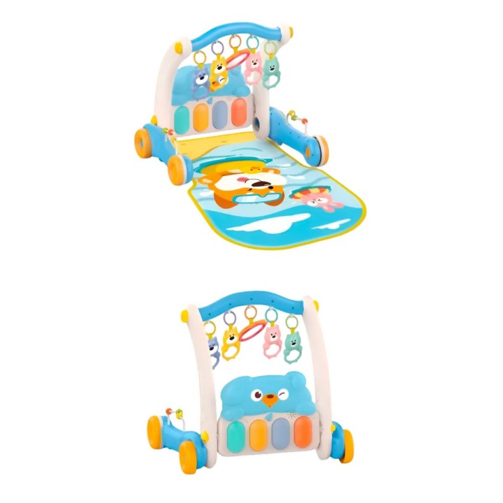 Piano Andadera 2 En 1 Tablero Desarrollo Motriz Niños