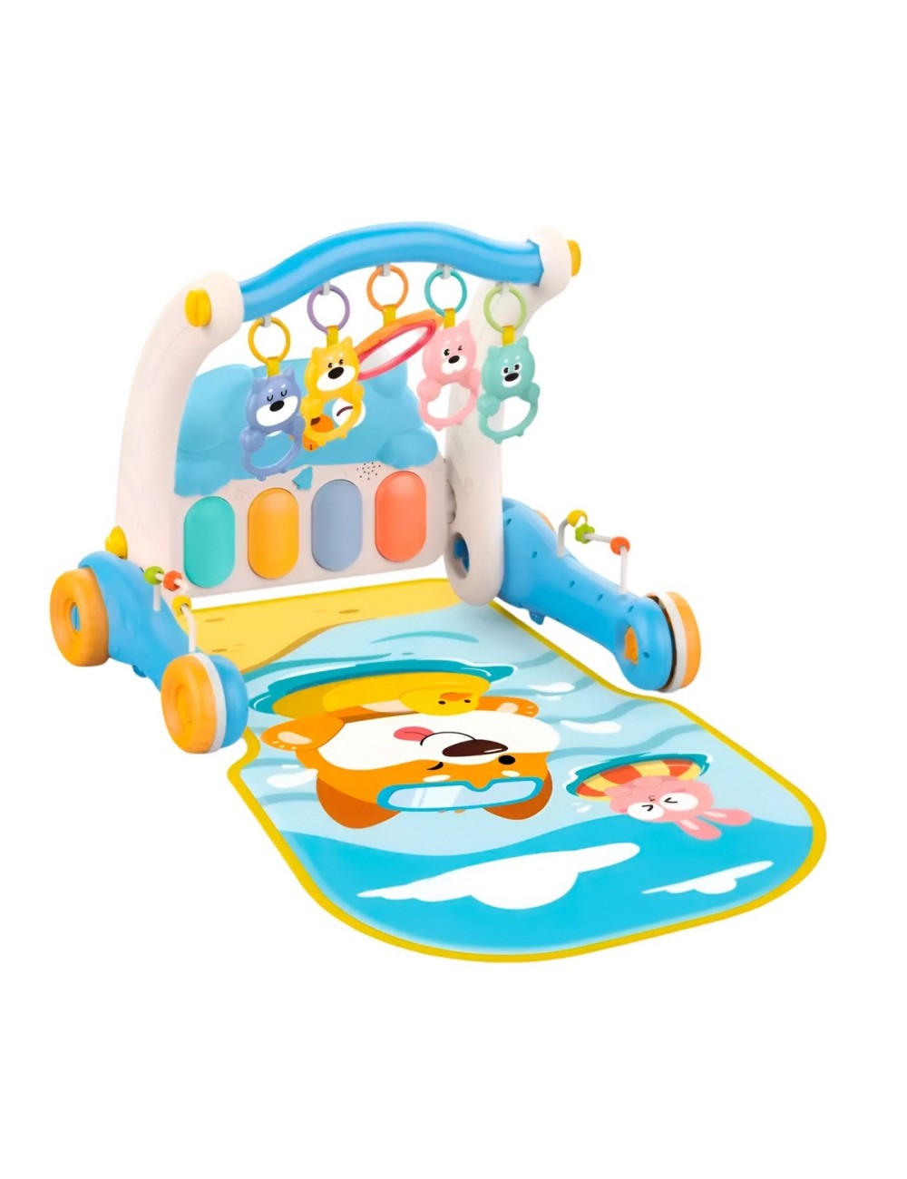 Piano Andadera 2 En 1 Tablero Desarrollo Motriz Niños