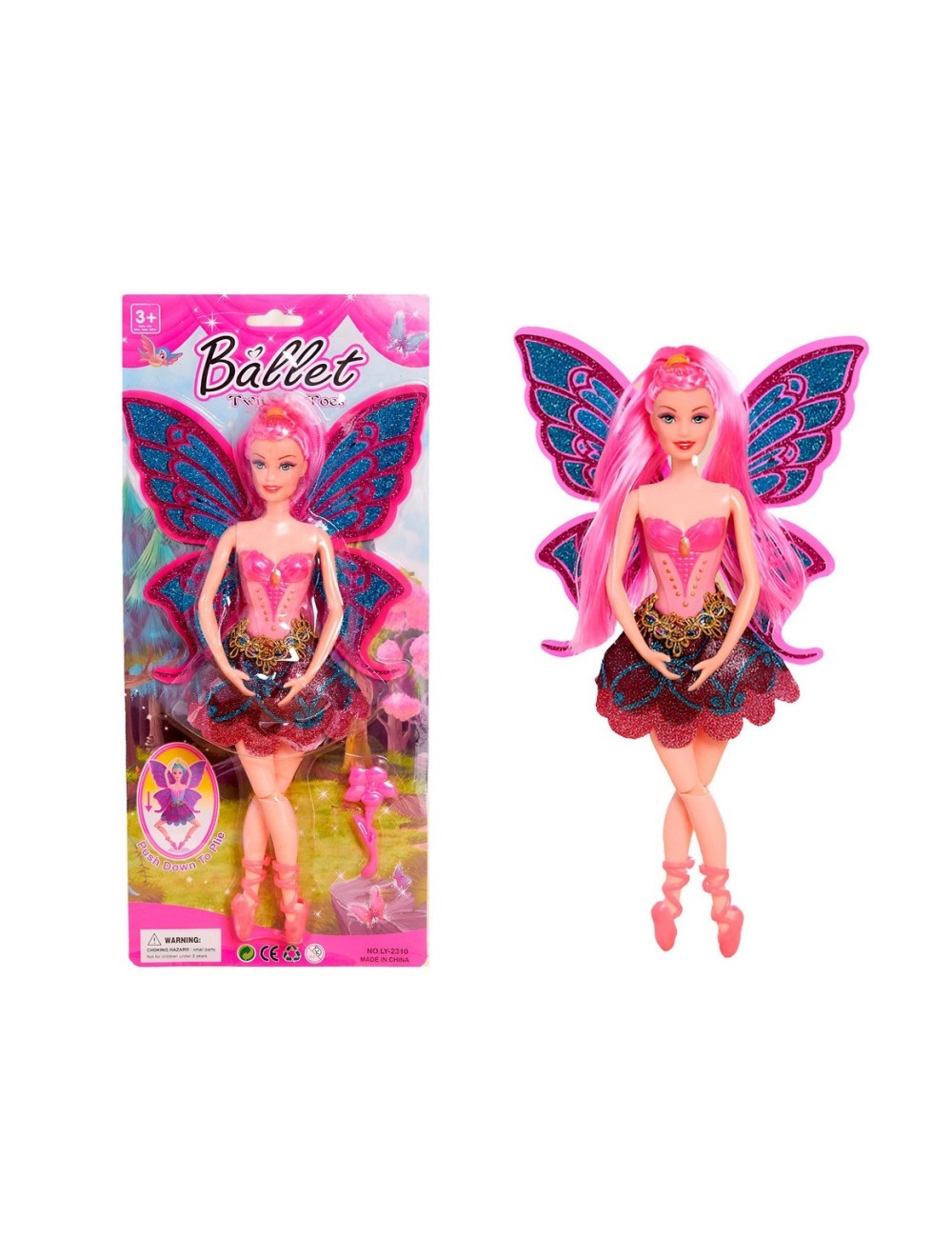 Muñeca Hada Princesa Bailarina Ballet Escarcha Juguete Niña