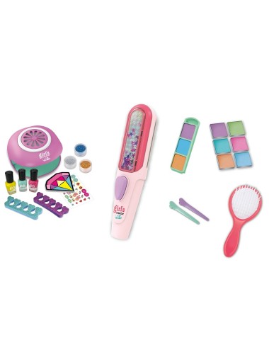 Juguete Kit Uñas Niñas Accesorios Manicure Esmaltes Escarcha