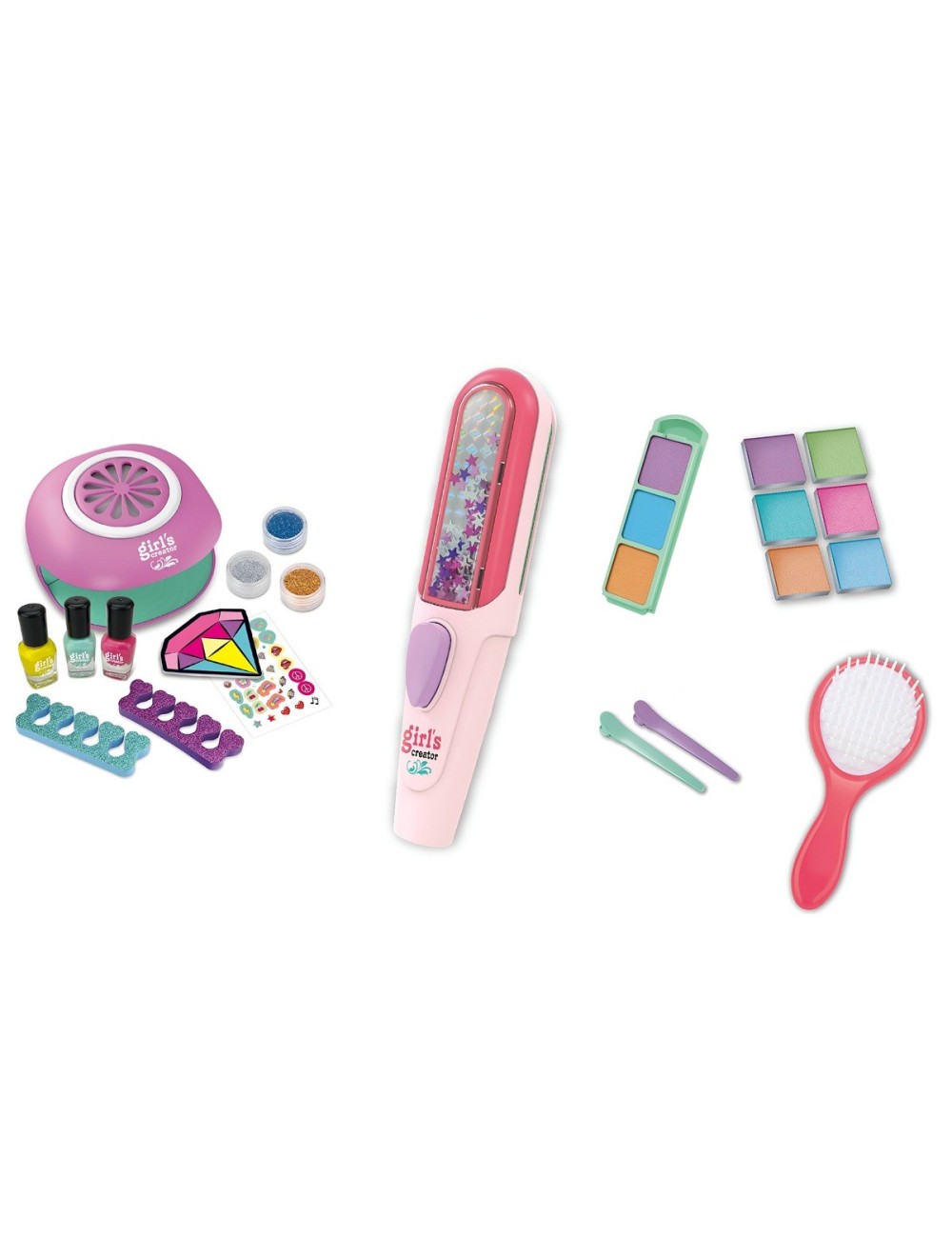 Juguete Kit Uñas Niñas Accesorios Manicure Esmaltes Escarcha