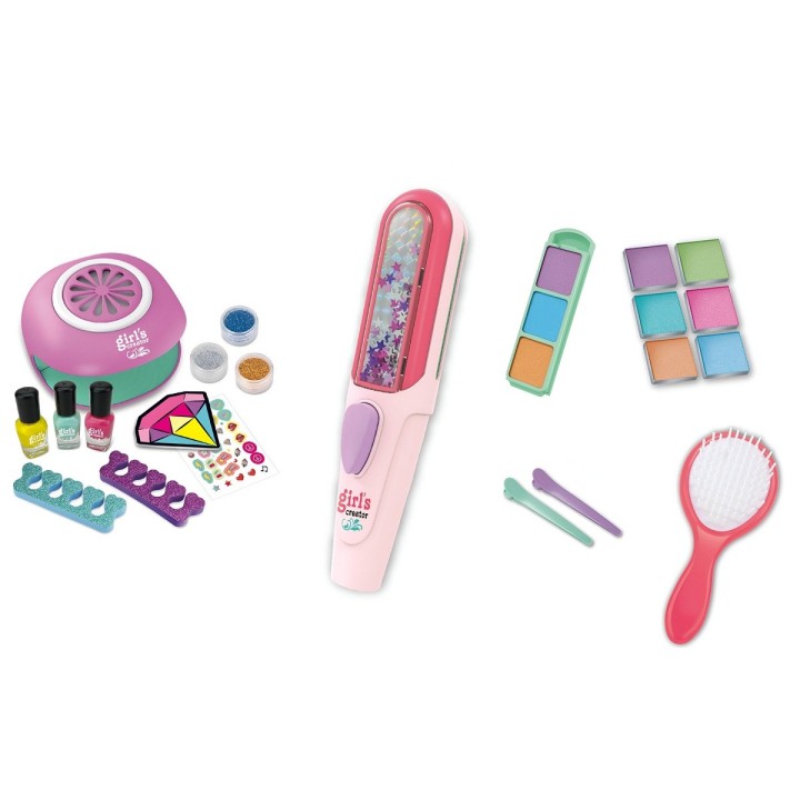 Juguete Kit Uñas Niñas Accesorios Manicure Esmaltes Escarcha