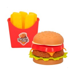 Comida De Juguete Realista Hamburguesa Papas Fritas