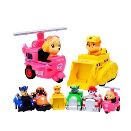 Carro Camion Helicoptero De Cuerda Patrulla Canina Coleccion