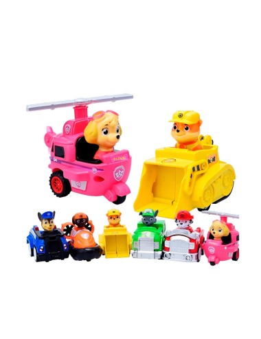 Carro Camion Helicoptero De Cuerda Patrulla Canina Coleccion
