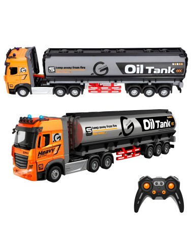Camion Tractomula Cisterna Transporte Control Remoto Unisex
