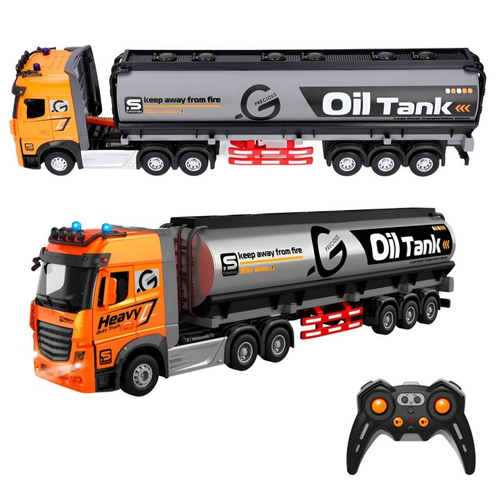 Camion Tractomula Cisterna Transporte Control Remoto Unisex
