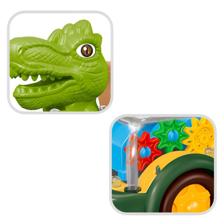 Camion Carro Juguete Luces Dinosaurio Interactivo + Baterias