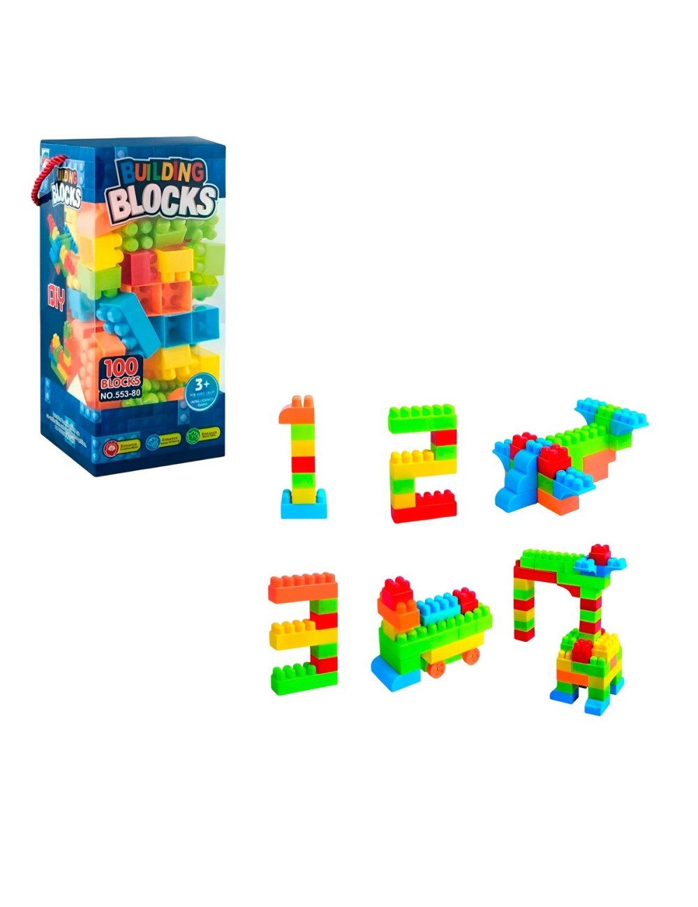 Bloques Armatodo Figura Juguete Didactico 100 Bloques Unisex